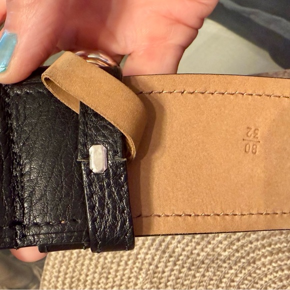 Prada Black and Tan Leather Belt - Picture 6 of 7